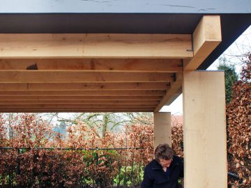 carport eiken balken