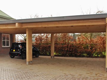 houten balken veranda